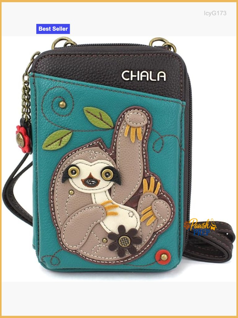 Vegan Leather Crossbody Wallet Phone Purse With Adjustable Strap